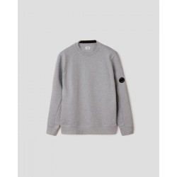 CP COMPANY 10CMSPO42A 005086W GREY 2 SWEATSHIRTS - CREW NECK DIAGONAL RAISED FLEECE